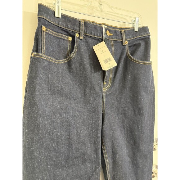 Tory Burch Stretch Bootleg Dark wash jeans Size 31(33 Inseam) NWT - Picture 4 of 16